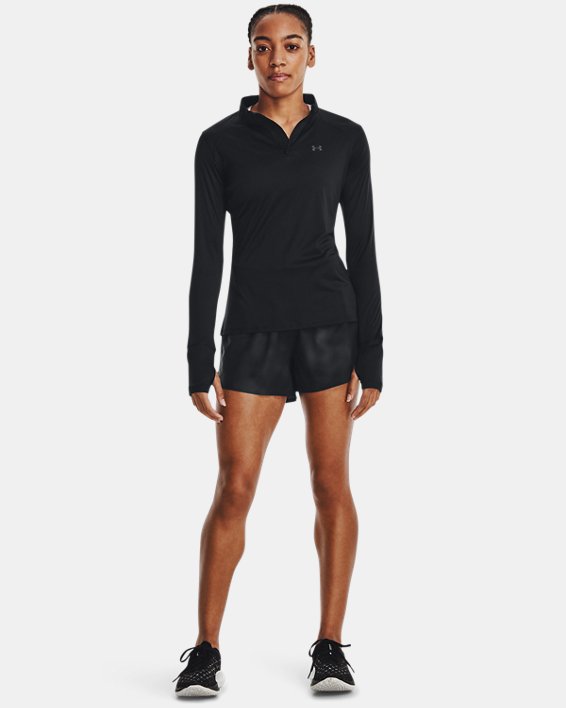 Women's UA Up The Pace 2-in-1 Shorts, Black, pdpMainDesktop image number 2